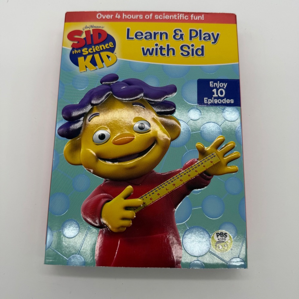 Sid the Science Kid Learn & Play with Sid 2-Disc DVD Set 10 Episodes PBS Kids